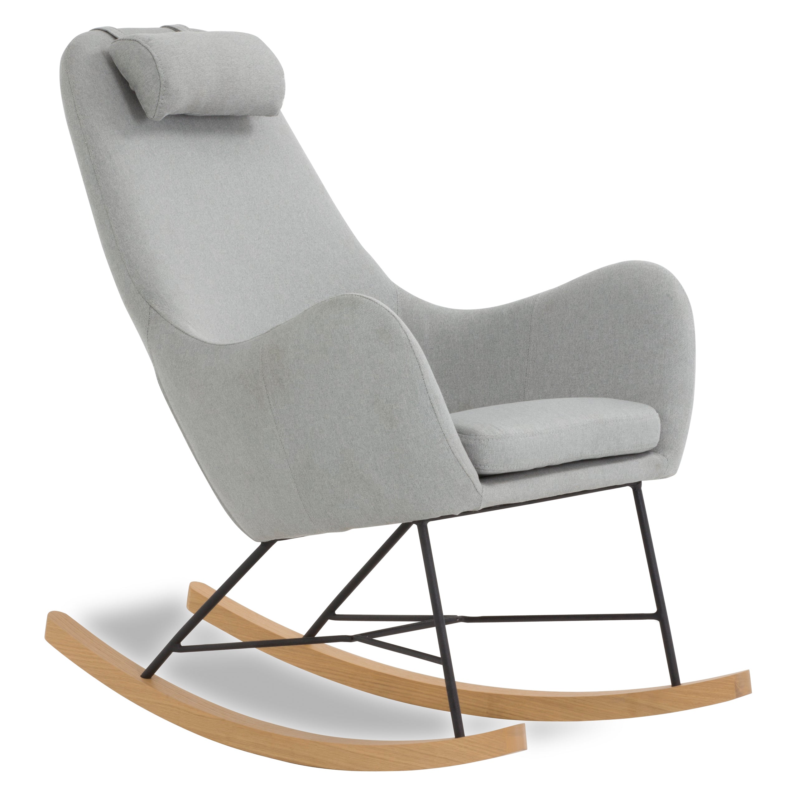 Sales Fever - Schaukelstuhl grau Textil
