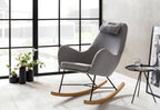 Sales Fever - Schaukelstuhl grau Textil