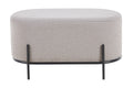 Sales Fever - Polsterhocker Bouclé Stoff Taupe