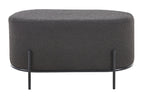 Sales Fever - Polsterhocker Bouclé Stoff Anthrazit