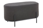 Sales Fever - Polsterhocker Bouclé Stoff Anthrazit
