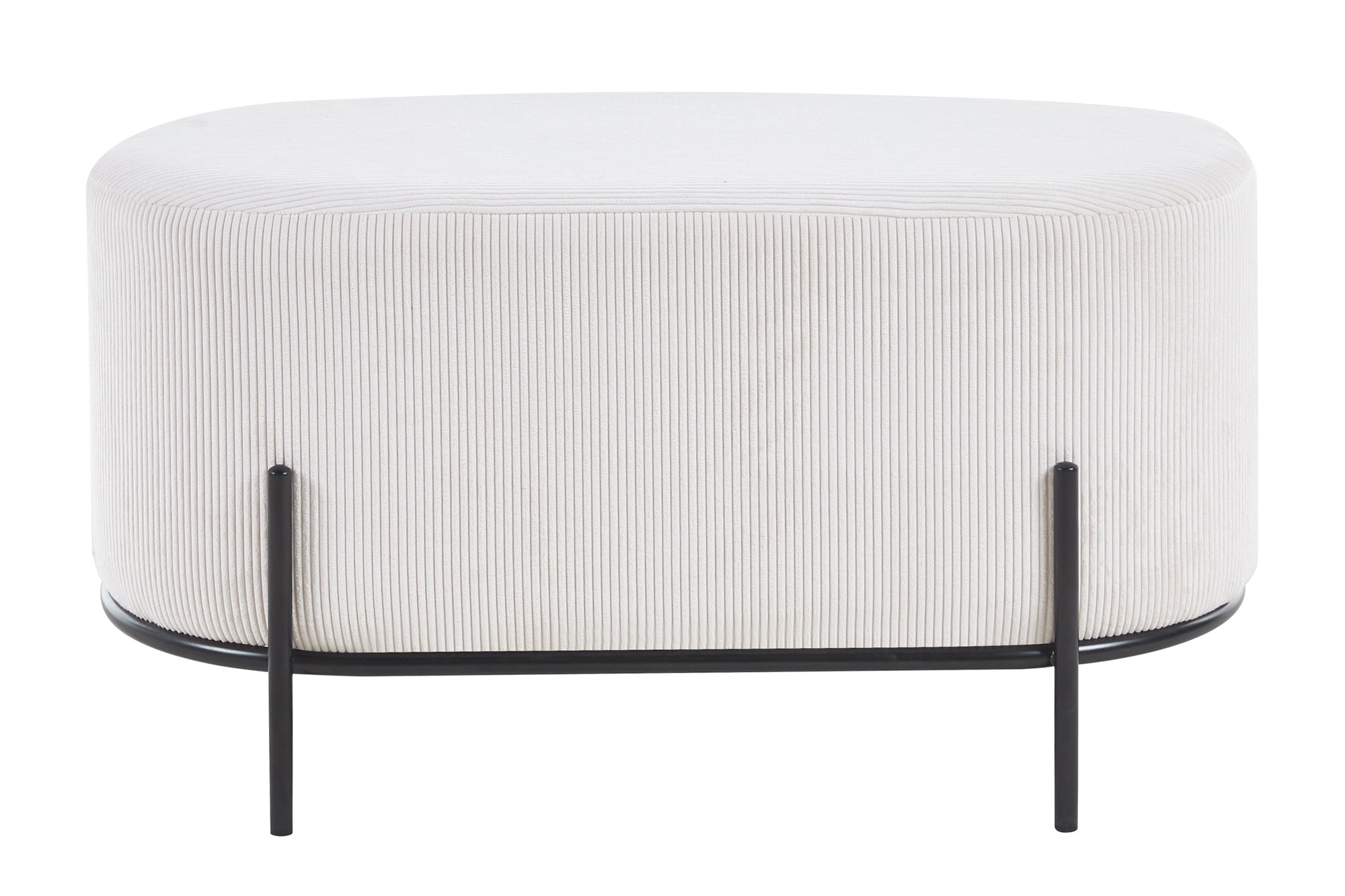 Sales Fever - Polsterhocker Cord Optik Beige