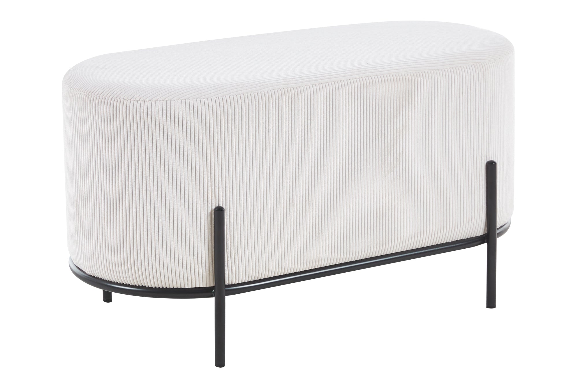 Sales Fever - Polsterhocker Cord Optik Beige