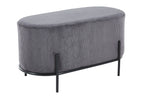 Sales Fever - Polsterhocker Cord Optik Grau