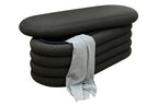 Sales Fever - Bouclé Polsterhocker/Bettbank Anthrazit