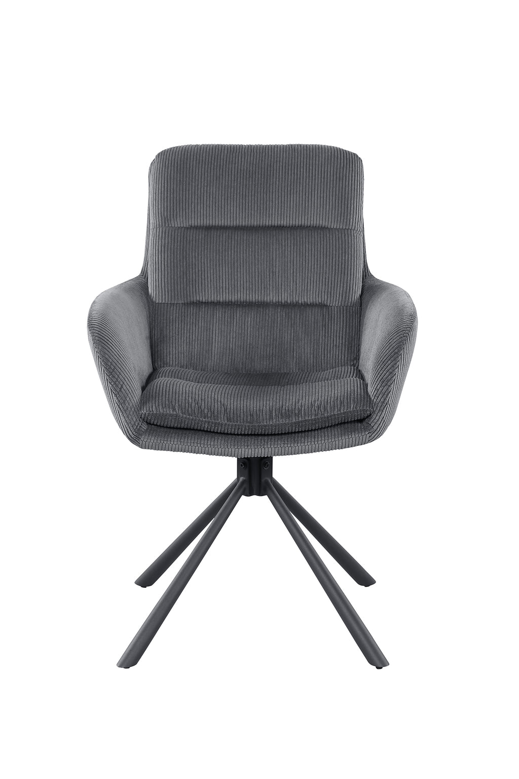 Sales Fever - Armlehnstuhl in Cord-Optik Dunkelgrau
