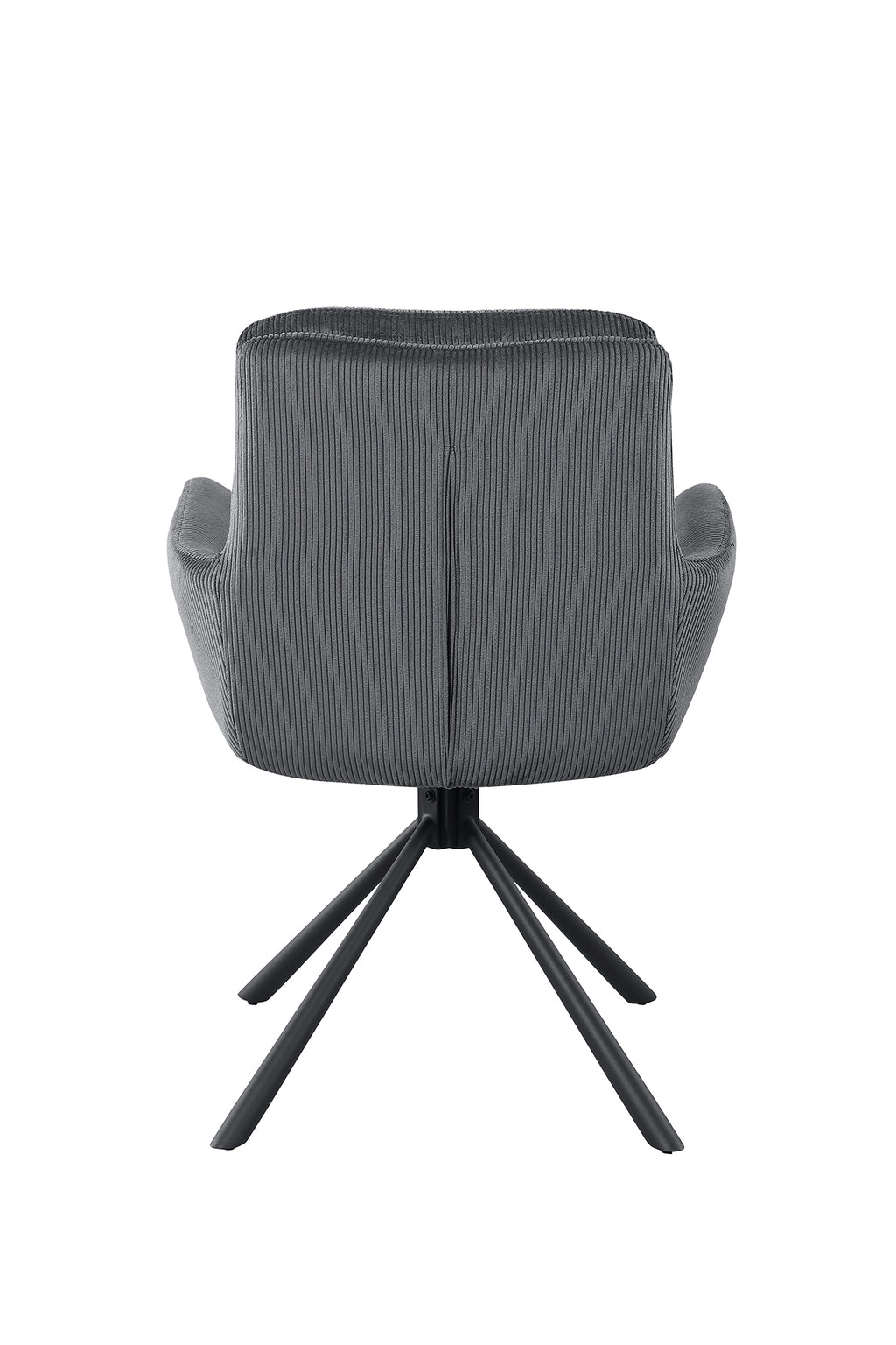 Sales Fever - Armlehnstuhl in Cord-Optik Dunkelgrau