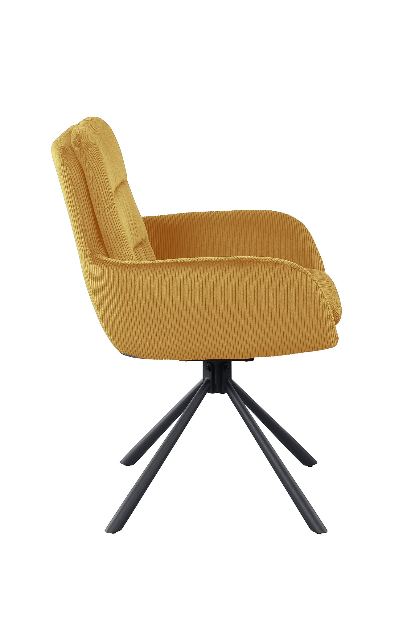 Sales Fever - Armlehnstuhl in Cord-Optik Gold#