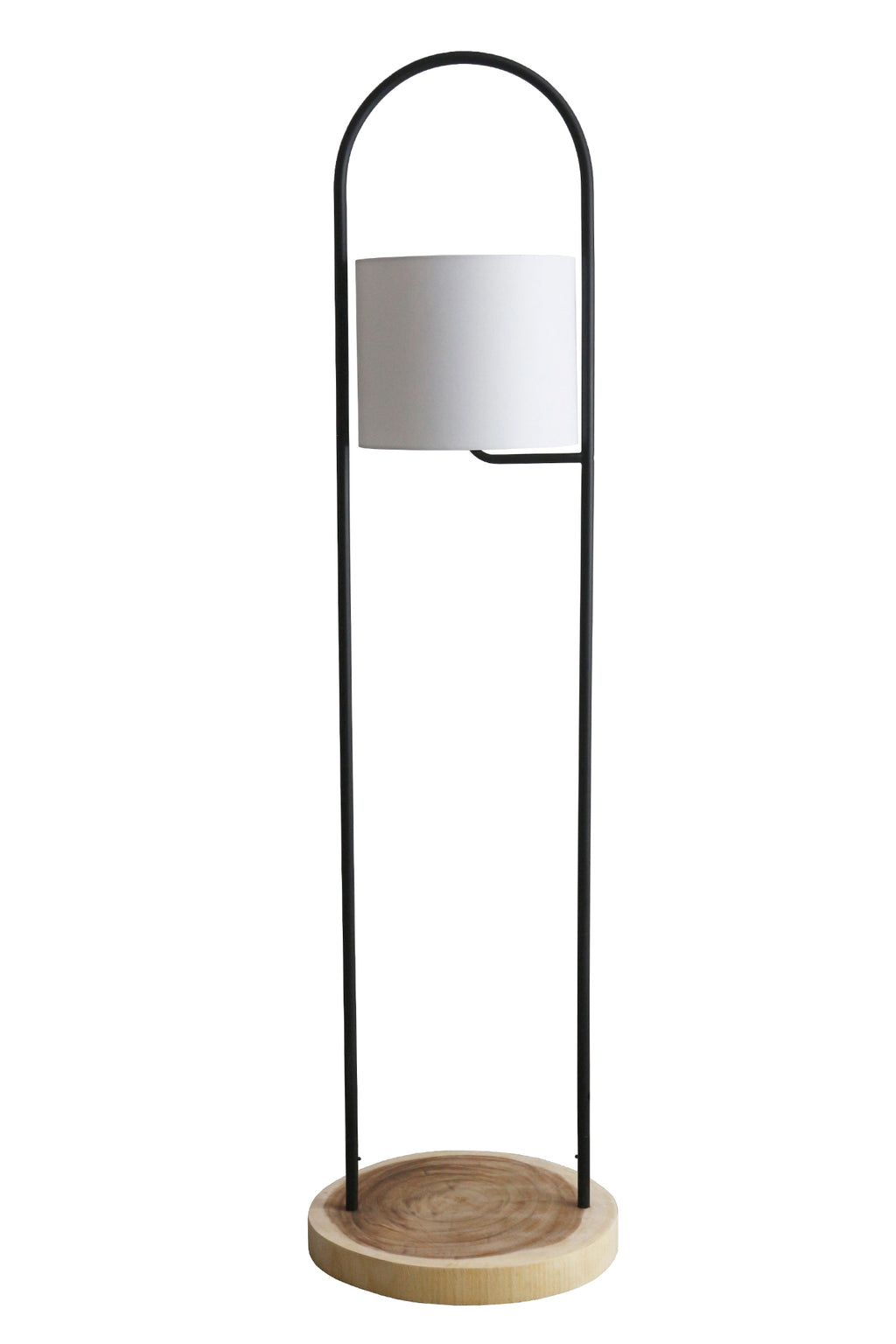 Sales Fever - Stehleuchte Akazienholz Natur/Weiß 153 cm