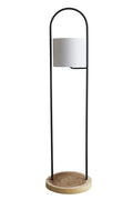 Sales Fever - Stehleuchte Akazienholz Natur/Weiß 153 cm