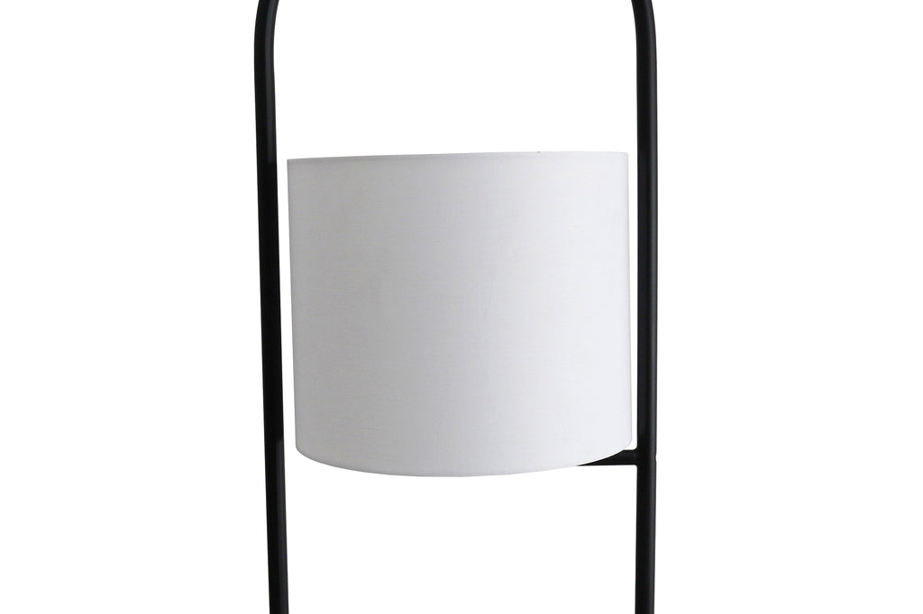 Sales Fever - Stehleuchte Akazienholz Natur/Weiß 153 cm