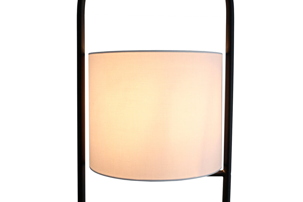 Sales Fever - Stehleuchte Akazienholz Natur/Weiß 153 cm