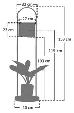Sales Fever - Stehleuchte Akazienholz Natur/Weiß 153 cm