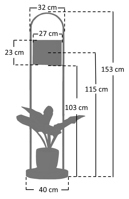Sales Fever - Stehleuchte Akazienholz Natur/Weiß 153 cm