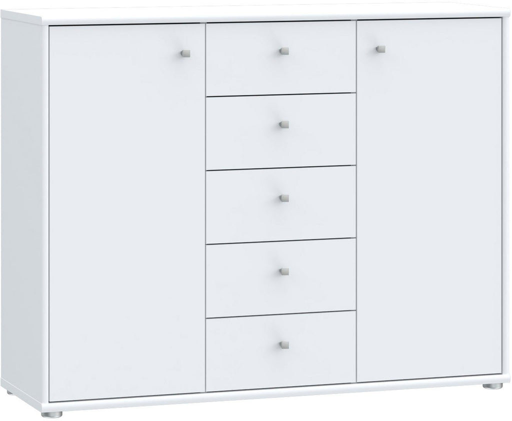 Kommode 2 Türen 5 Schubladen