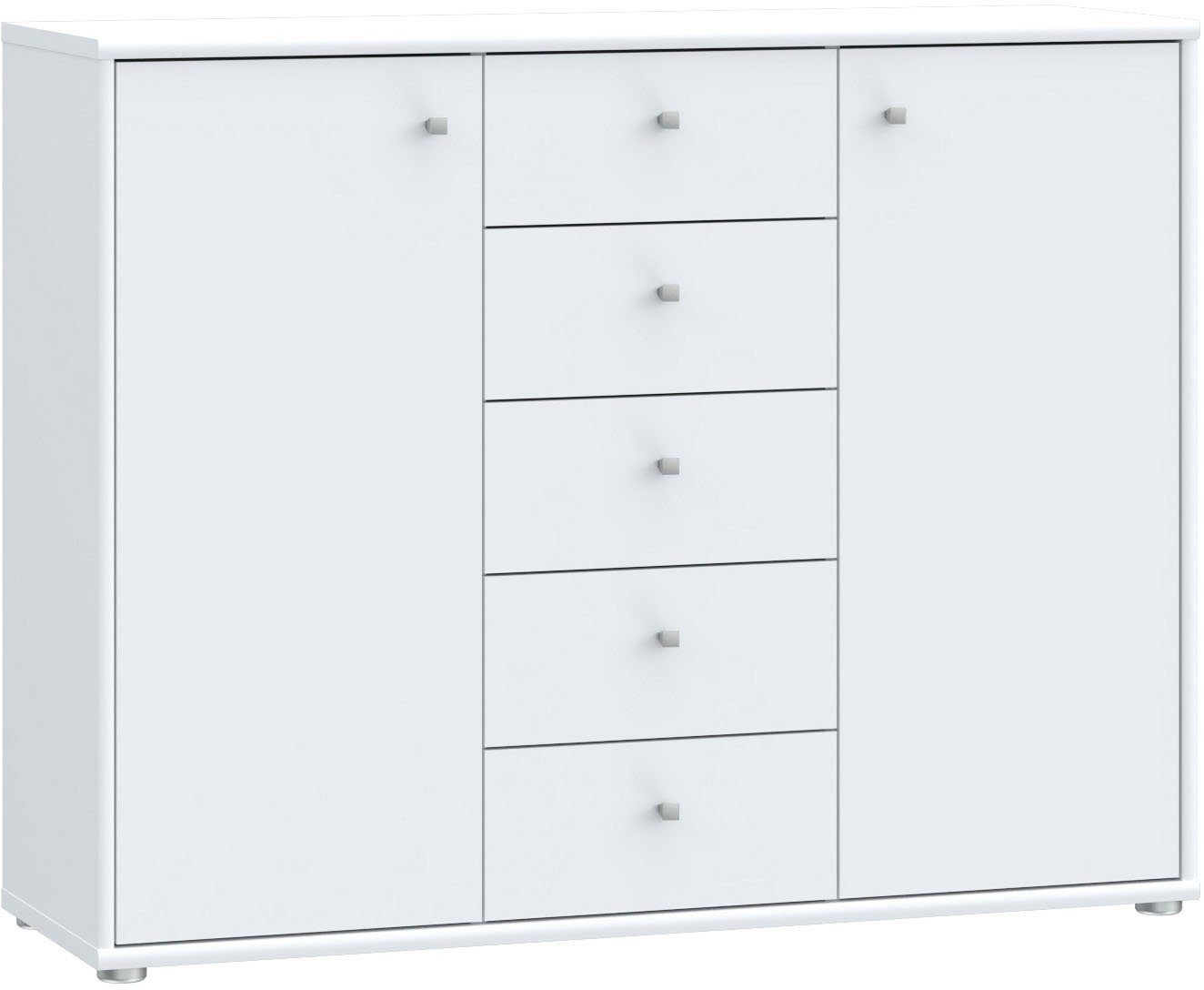 Kommode 2 Türen 5 Schubladen