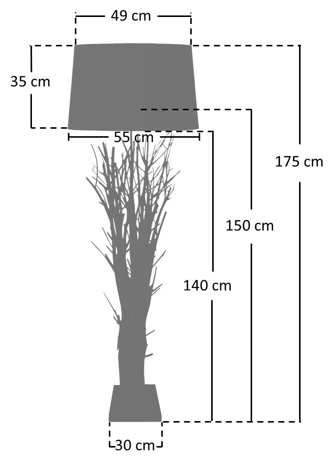 Sales Fever - Stehleuchte Treibholz White Wash 175 cm#