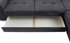 Ecksofa mit Federkern und Sitztiefenverstellung Santorini