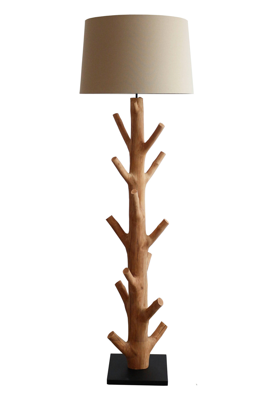 Sales Fever - Stehleuchte Treibholz Natur/Weiß 175 cm#