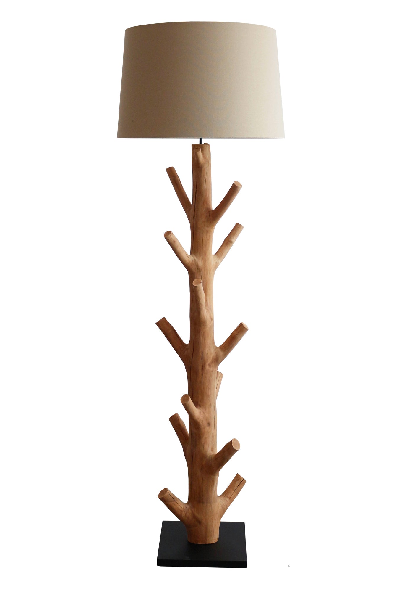 Sales Fever - Stehleuchte Treibholz Natur/Weiß 175 cm#