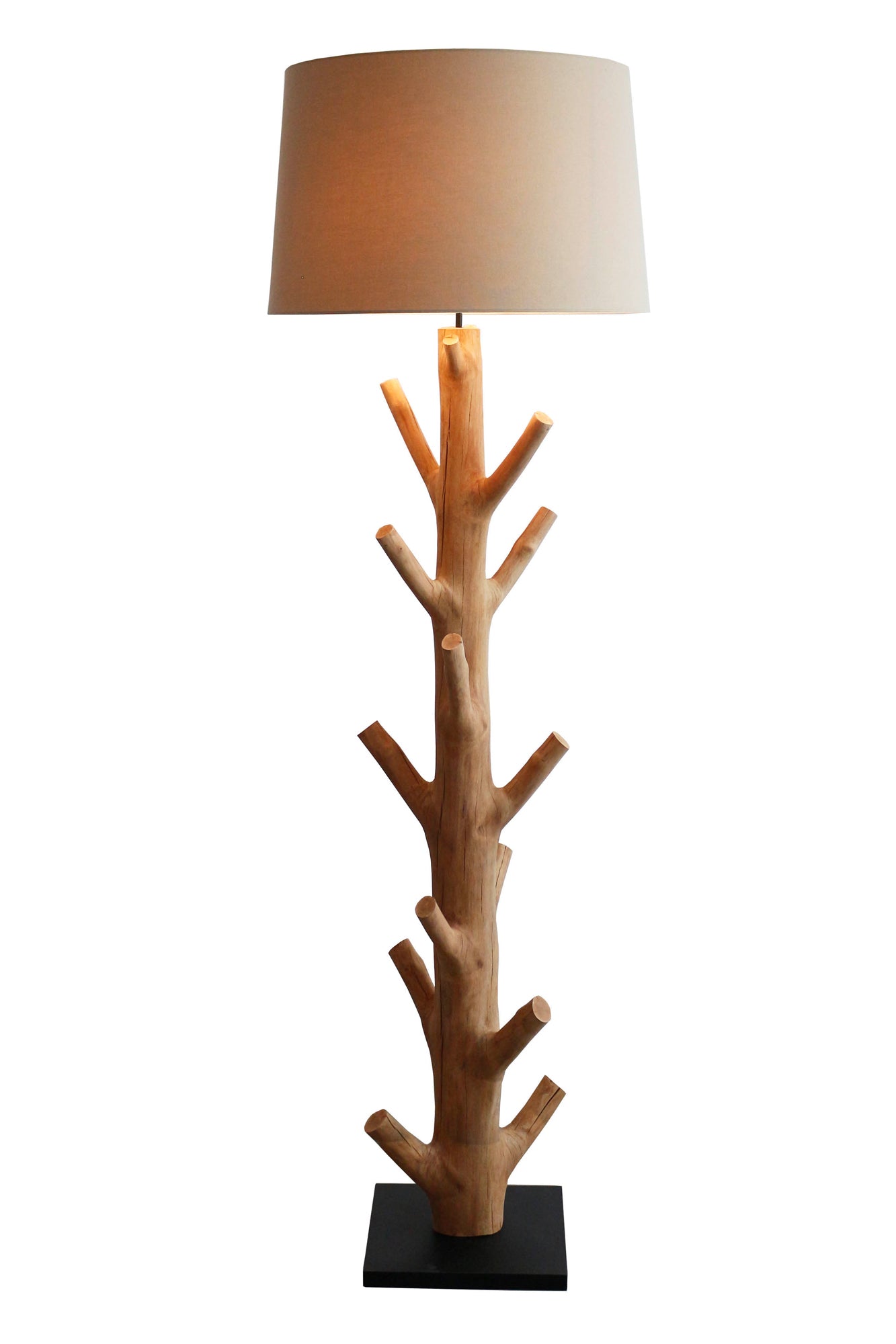 Sales Fever - Stehleuchte Treibholz Natur/Weiß 175 cm#