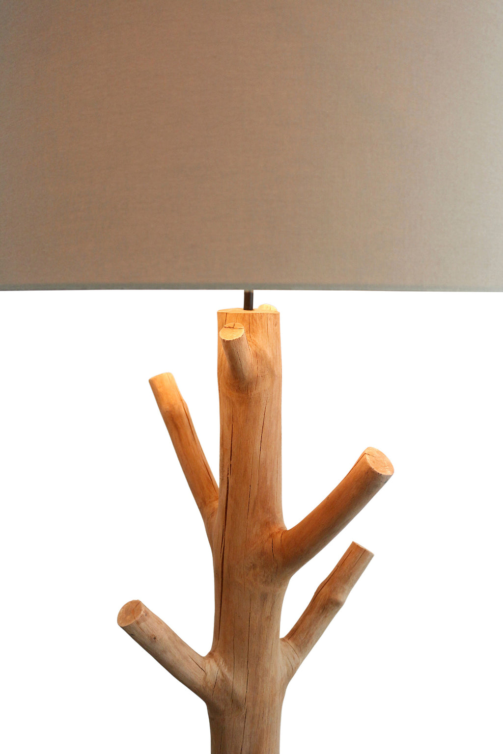Sales Fever - Stehleuchte Treibholz Natur/Weiß 175 cm#