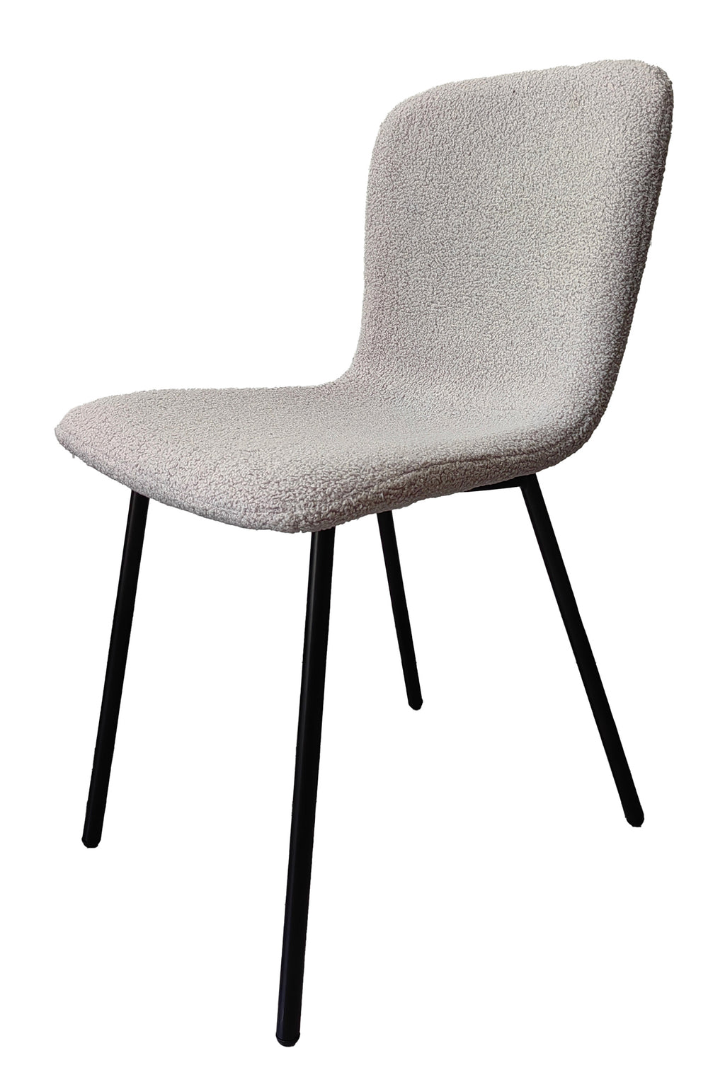 Sales Fever - Stuhl Bouclé Optik 4er Set Hellgrau#