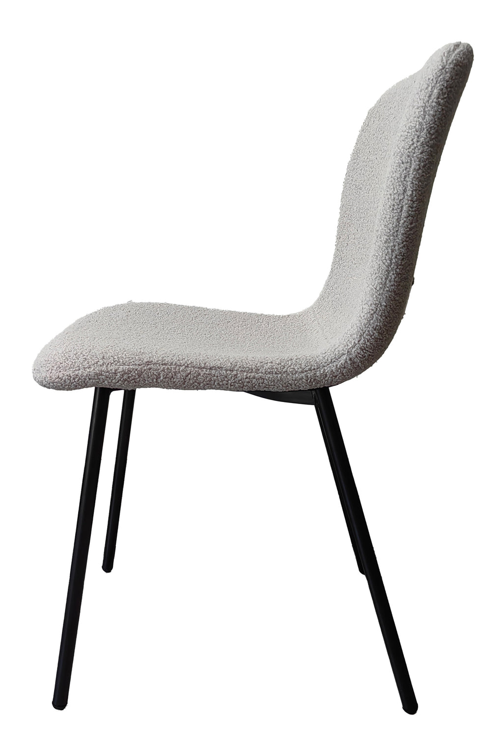 Sales Fever - Stuhl Bouclé Optik 4er Set Hellgrau#