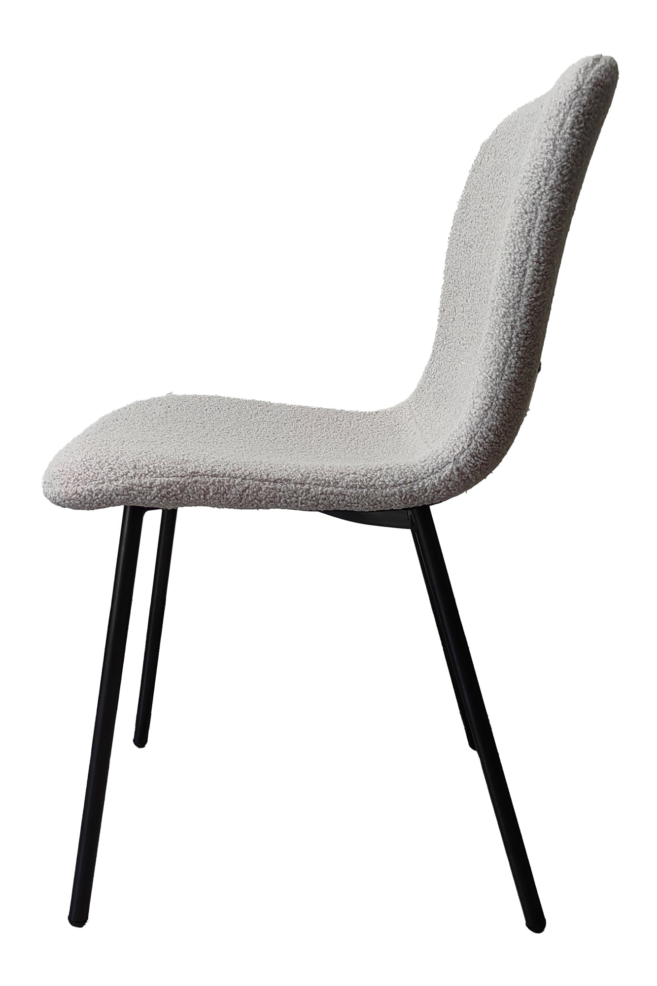 Sales Fever - Stuhl Bouclé Optik 4er Set Hellgrau#