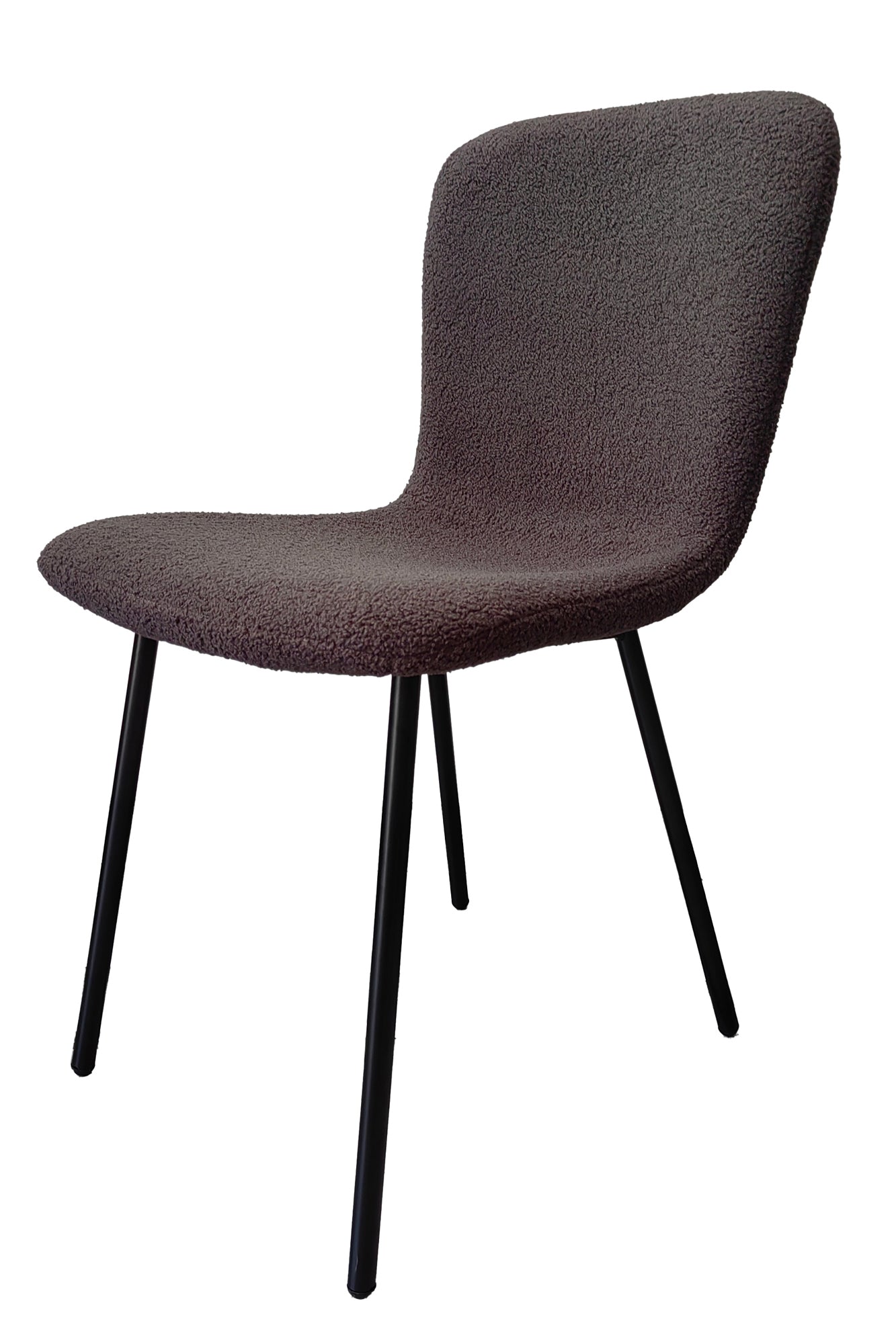 Sales Fever - Stuhl Bouclé Optik 4er Set Dunkelgrau#