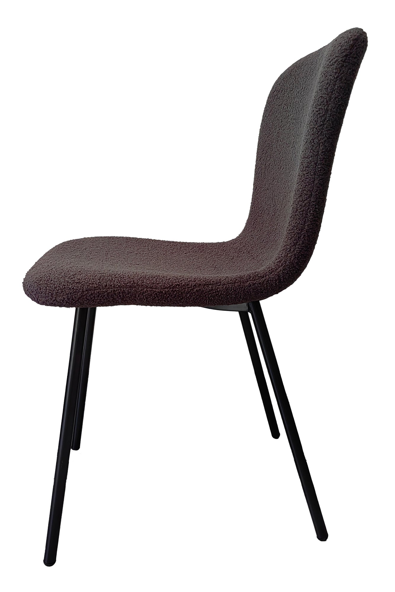 Sales Fever - Stuhl Bouclé Optik 4er Set Dunkelgrau#