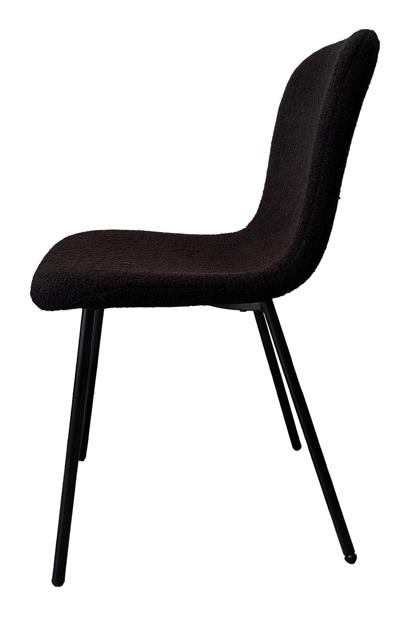 Sales Fever - Stuhl Bouclé Optik 4er Set Schwarz#