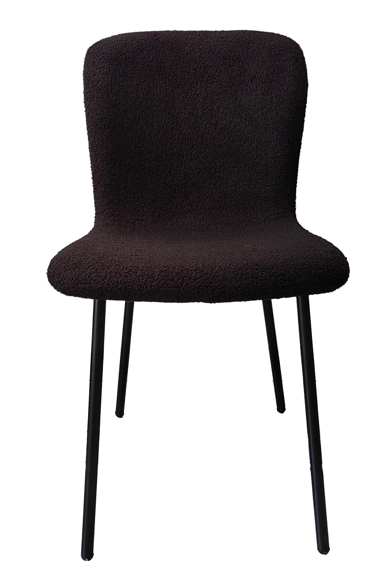 Sales Fever - Stuhl Bouclé Optik 4er Set Schwarz#