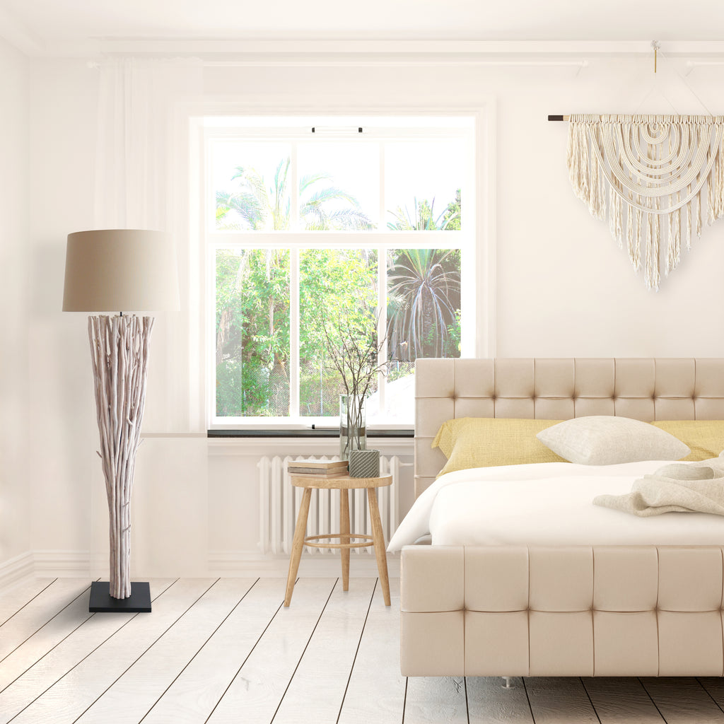 Sales Fever - Stehleuchte Treibholz White Wash 175 cm#