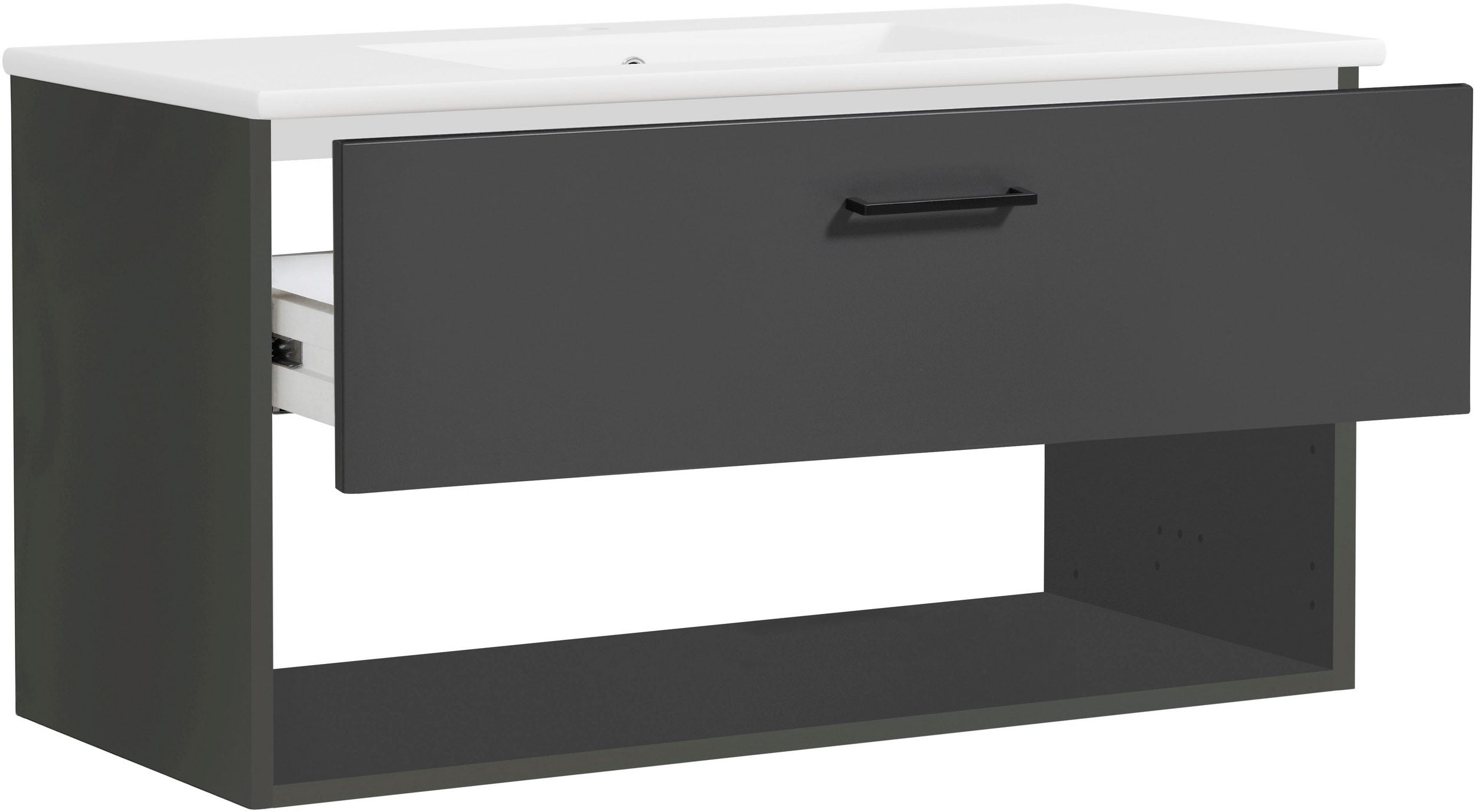 Waschbeckenunterschrank Trento Light klein anthrazit