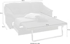 Schlafsofa  Leder