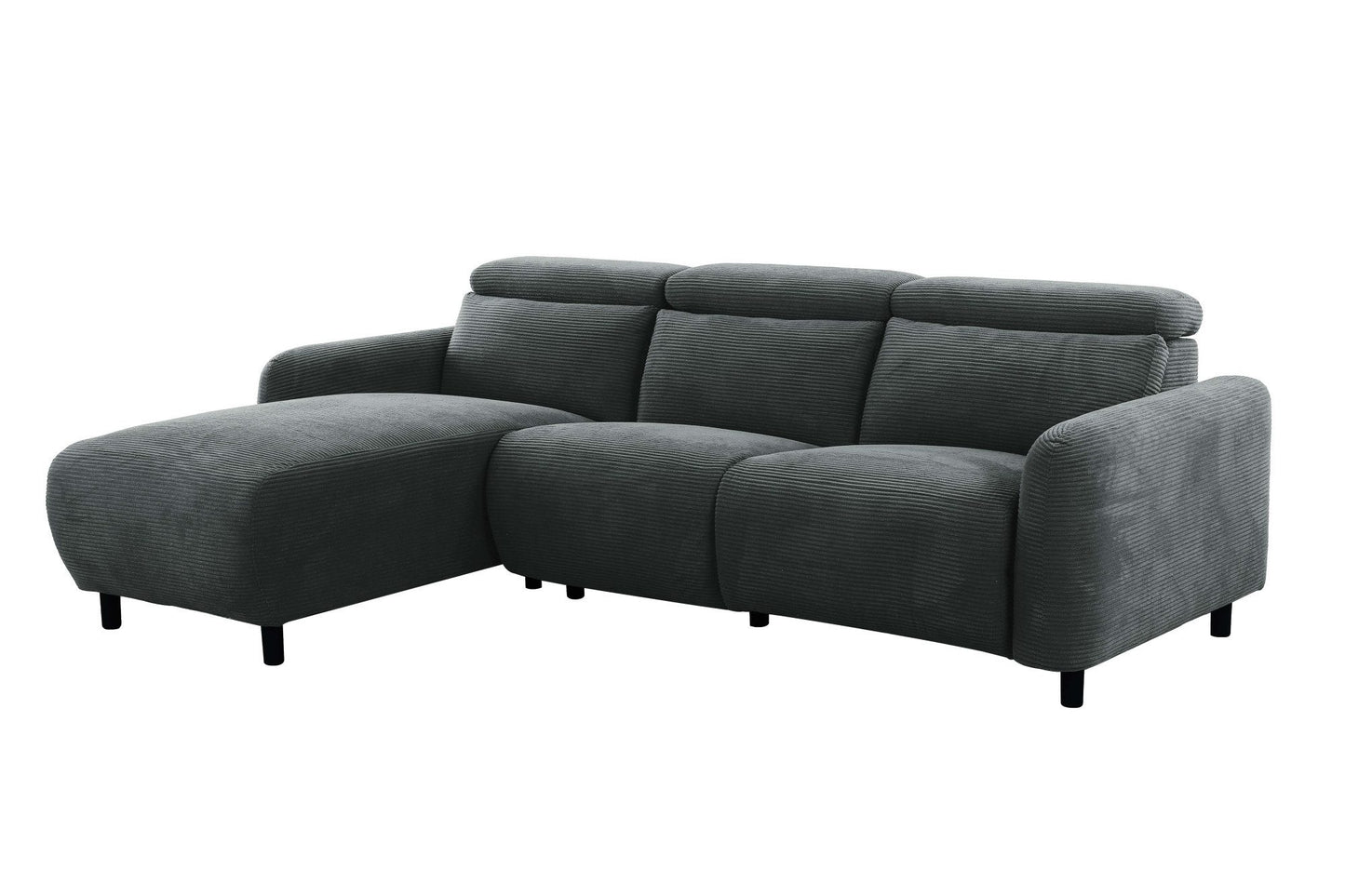 Ecksofa Cord mit manueller Relaxfunktion