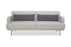Sales Fever - 3-Sitzer Sofa Webstoff Grau