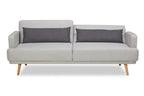 Sales Fever - 3-Sitzer Sofa Webstoff Grau