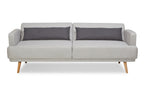 Sales Fever - 3-Sitzer Sofa Webstoff Grau