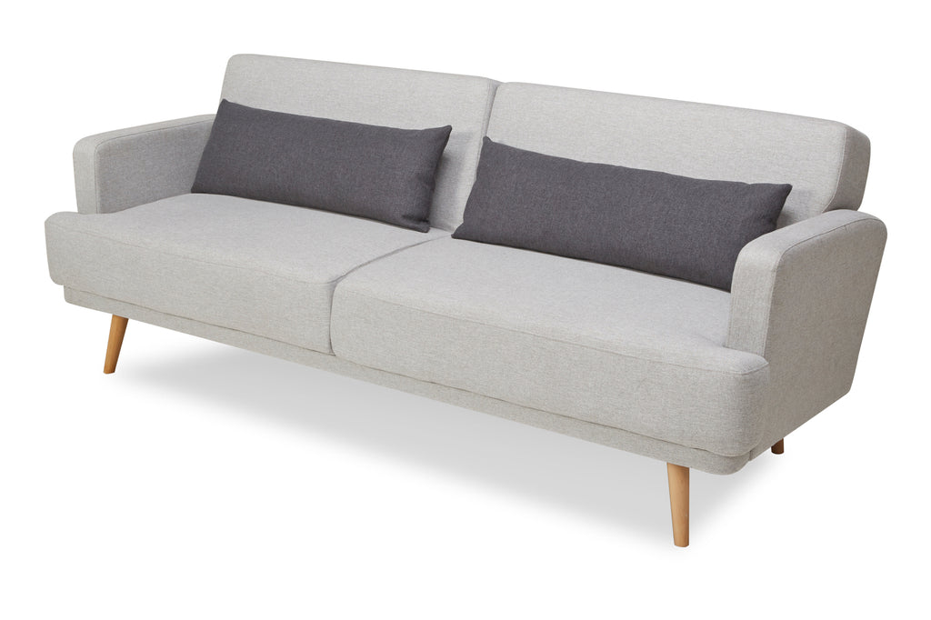 Sales Fever - 3-Sitzer Sofa Webstoff Grau