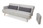 Sales Fever - 3-Sitzer Sofa Webstoff Grau