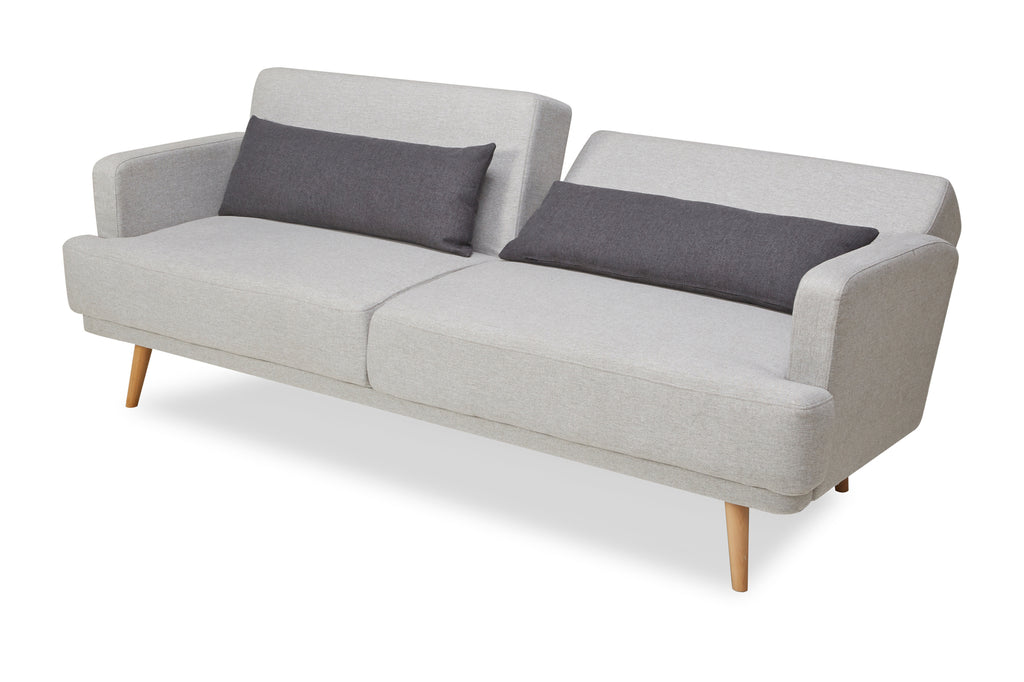 Sales Fever - 3-Sitzer Sofa Webstoff Grau