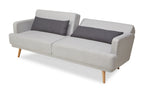 Sales Fever - 3-Sitzer Sofa Webstoff Grau