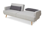 Sales Fever - 3-Sitzer Sofa Webstoff Grau