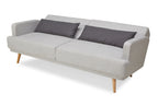 Sales Fever - 3-Sitzer Sofa Webstoff Grau