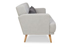 Sales Fever - 3-Sitzer Sofa Webstoff Grau