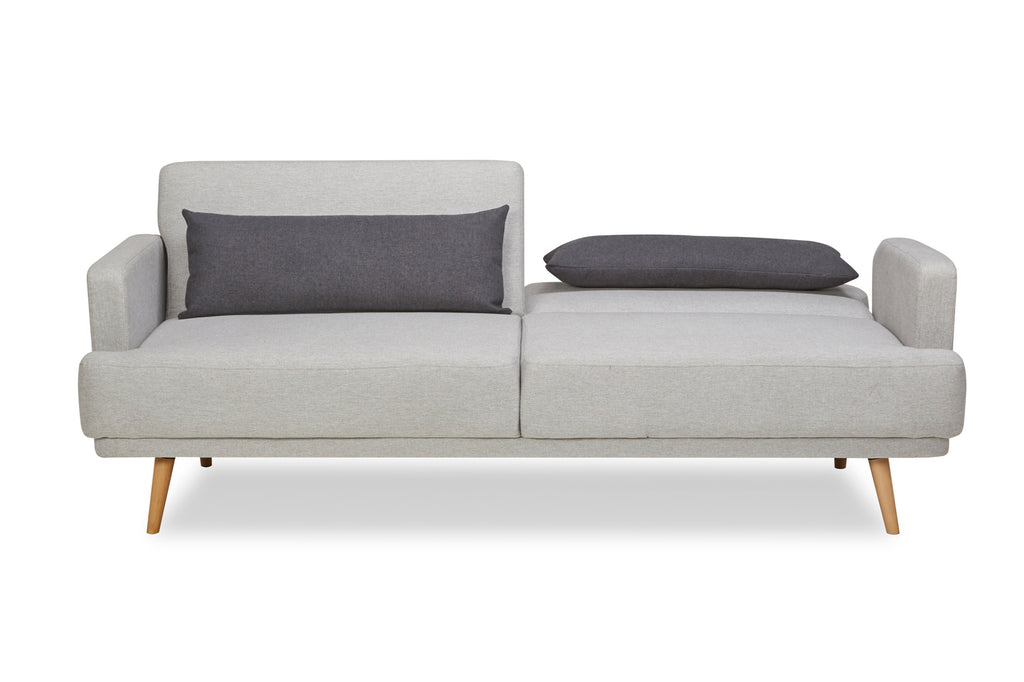 Sales Fever - 3-Sitzer Sofa Webstoff Grau