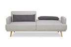 Sales Fever - 3-Sitzer Sofa Webstoff Grau