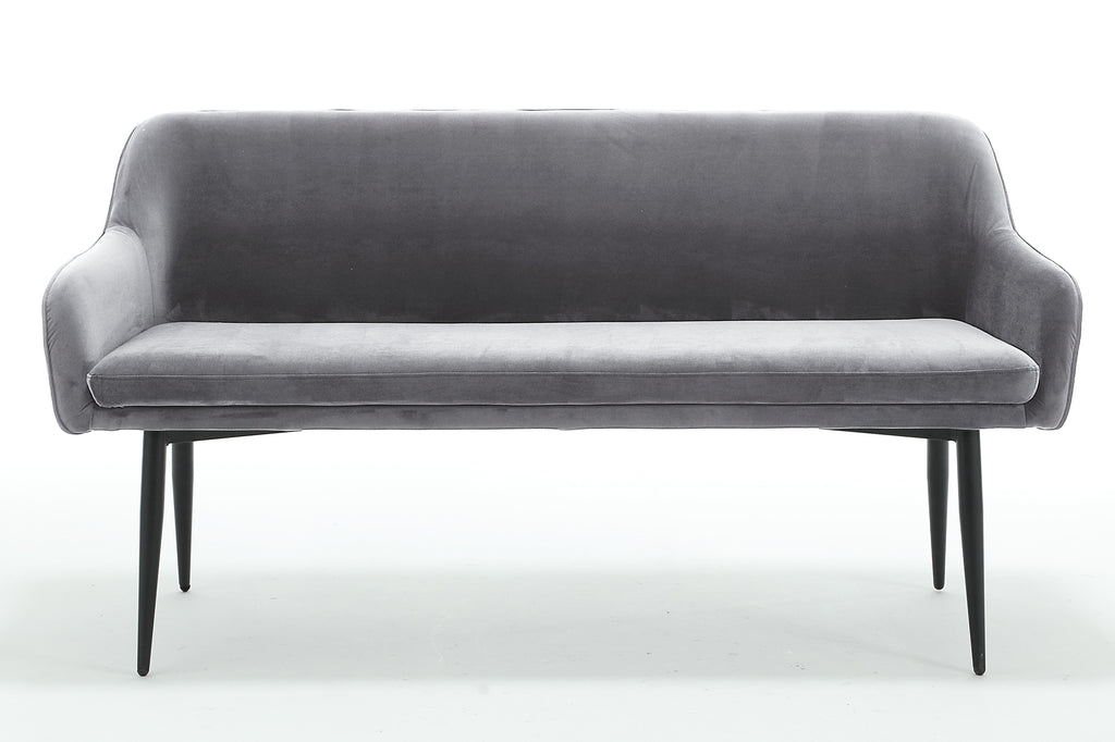 Sales Fever - Sitzbank 160 cm Samt Grau